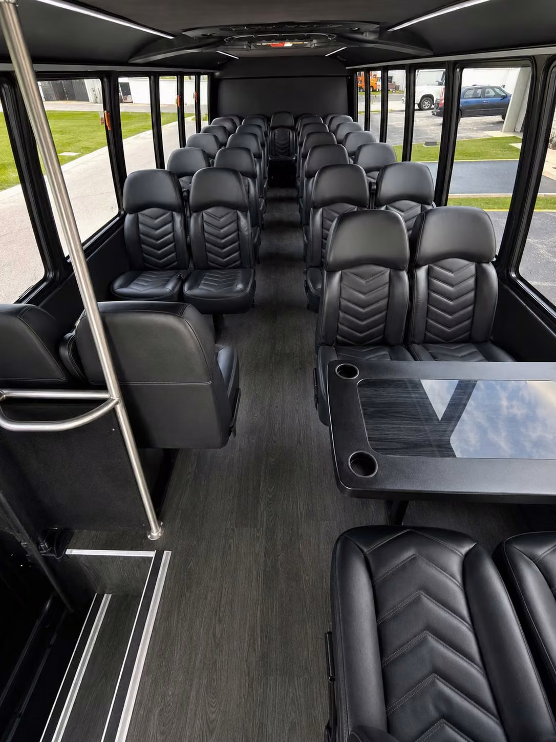15 passenger minibus interior