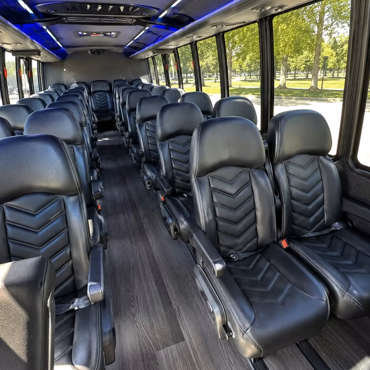 25 passenger minibus inside