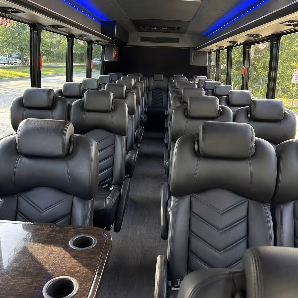 25 passenger minibus interior