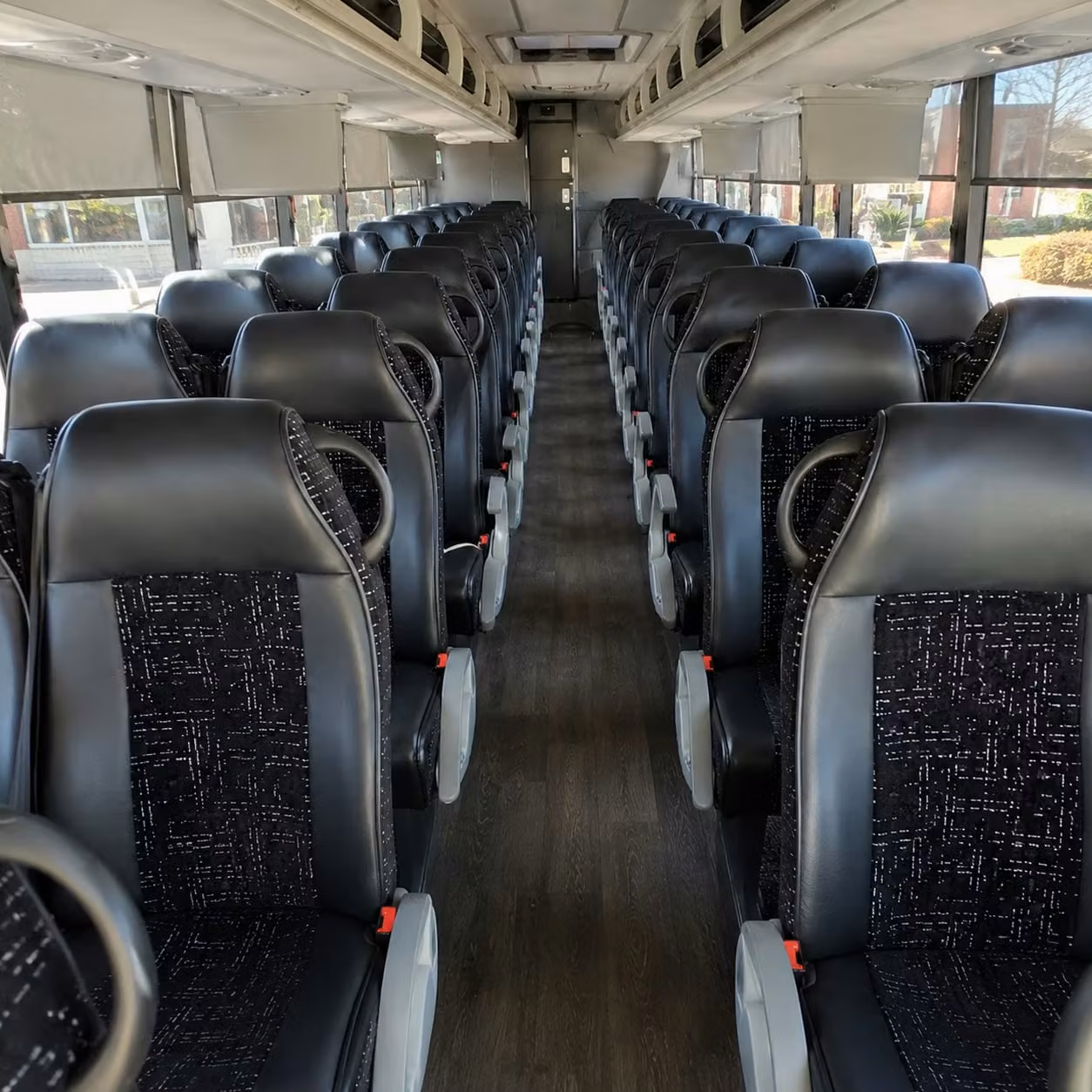 56 passenger charter bus interior