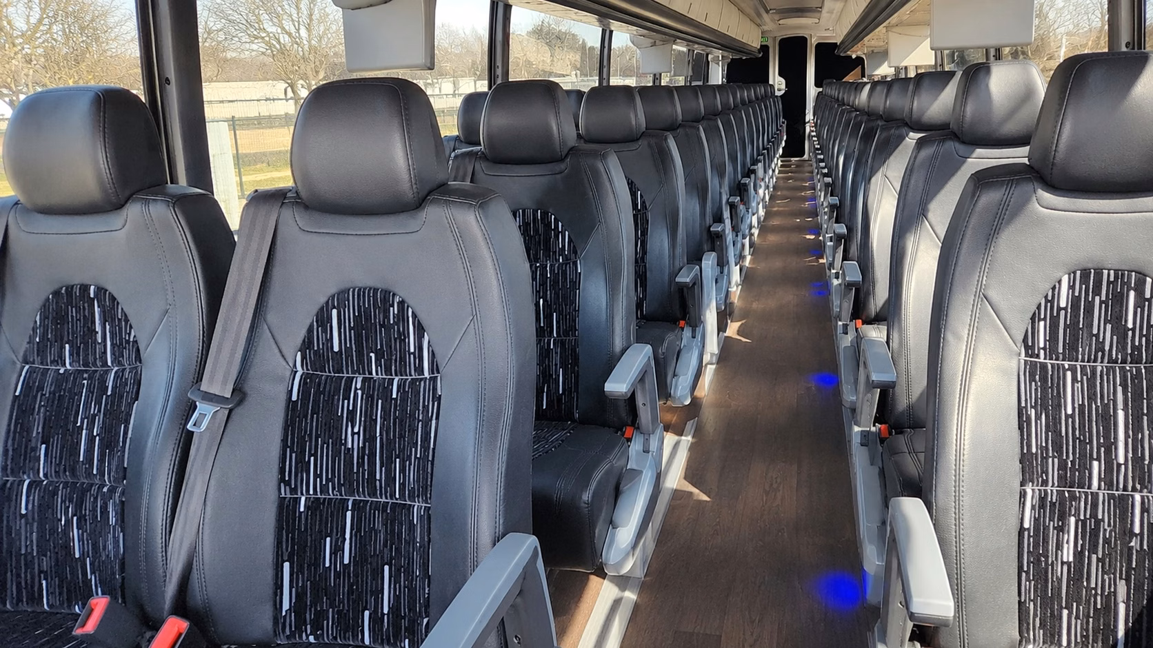roswell charter bus interior