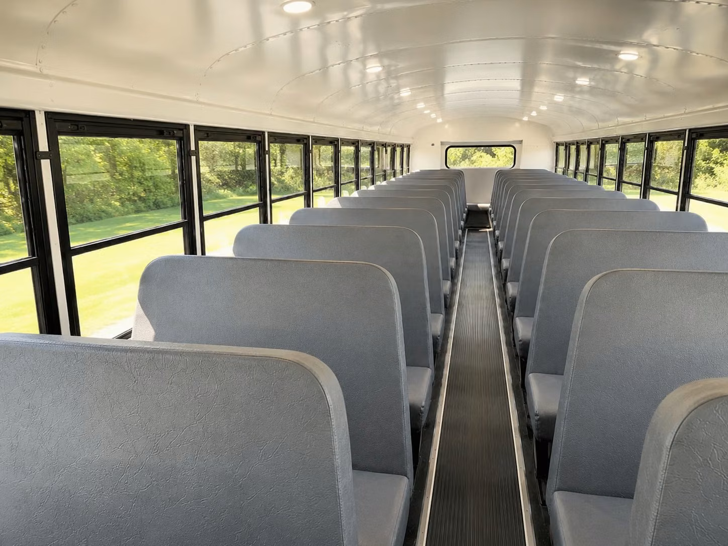 school bus inside