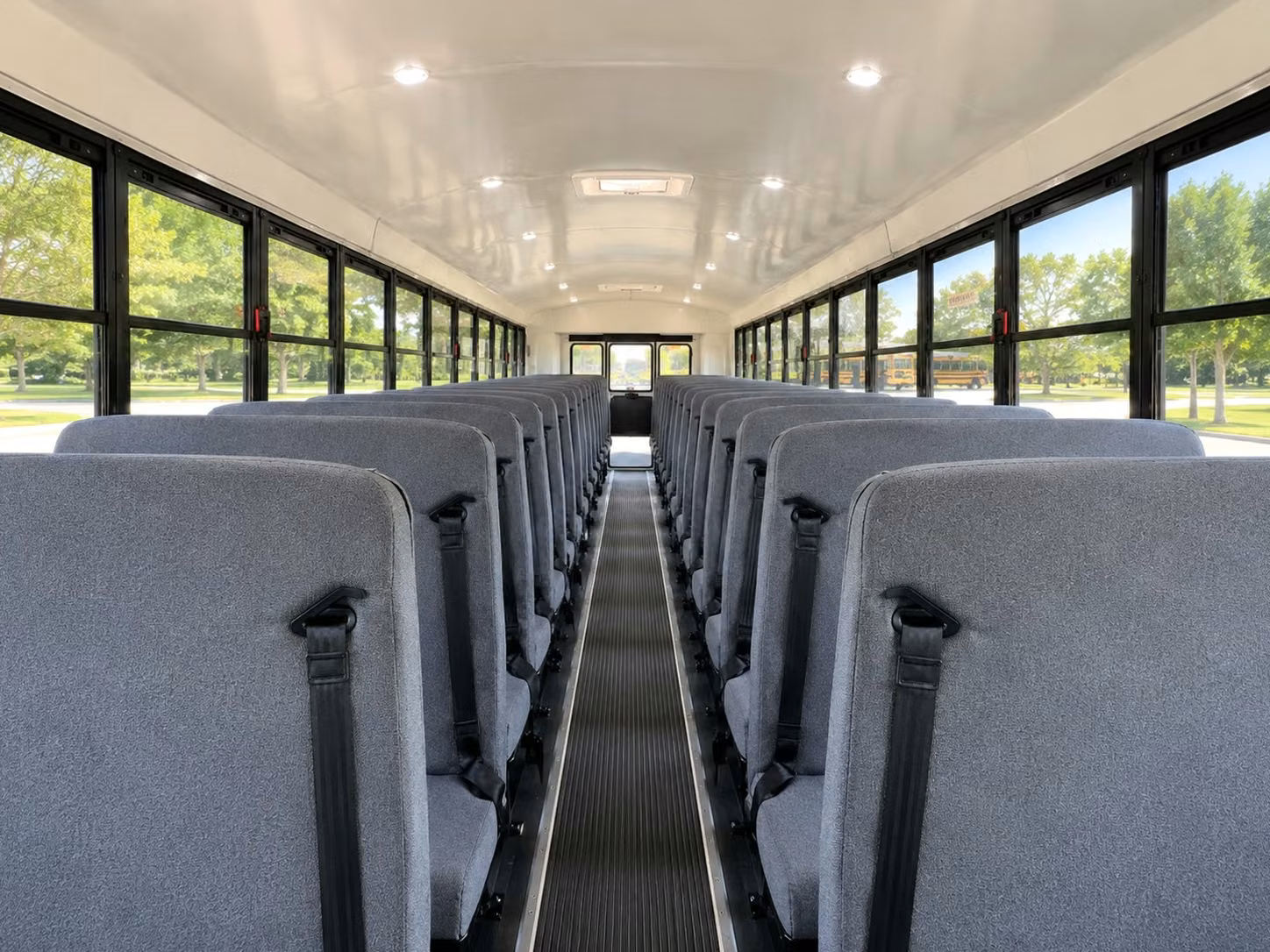school bus interior